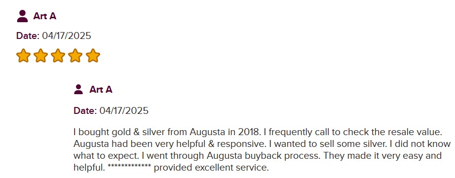 augusta precious metals bbb rating